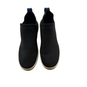 Rothy's Slip On Sneaker Ankle Booties Black Knit Comfort Walking Shoes Women 8